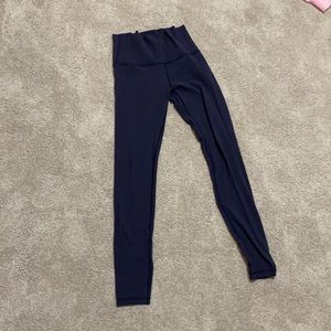 Ivivva leggings. Size 14. Navy. Nulu buttery soft.